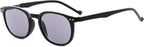 Eyekepper Retro Reading Sunglasses for Women Reading Under The Sun +2.00 Grey Tinted Lens Mens Readers Eyeglasses