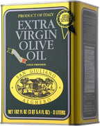 Polyphenol Rich Extra Virgin Olive Oil by San Giuliano, Pure 100% Italian EVOO from Italy, Cold Pressed for Everyday Cooking, Non-GMO Certified, Sustainably Farmed, 3 Liter Tin