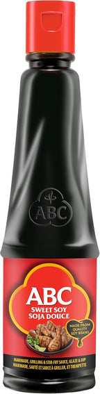 ABC Sweet Soy, Black Dark Marinade, 20.3 Oz, Savory Sauce, Dip, Stir-fry, Glaze, Vegan, No MSG, Plant-based, Halal, Umami Flavor, Indonesian Kecap Manis Made with Coconut Sugar