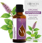 Essences Bulgaria Organic Peppermint Essential Oil 1,7 Fl Oz | 50ml | Mentha piperita | 100% Pure and Natural | Undiluted | Therapeutic Grade | Family Owned Farm | Steam-Distilled | Non-GMO | Vegan