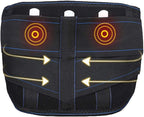 Breathable Lumbar Brace,Far Infrared Lumbar Belt for Men Women Back Support Belt 24 Magnets Fever (Size : M)