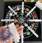 XIANNVXI 4inch Selenite Crystal 6PCS Selenite Sticks Wand Crystals Bulk for Healing Reiki Metaphysical Energy Drawing Protection Wiccan Altar Supplies Crystal for Witchcraft