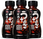 Japanese Unagi Sauce, Sweet Savory Eel Sauce Glaze, 3 Pack, 11.8 Fl Oz Bottles, for Sushi Rolls, Rice Bowls and Grilling