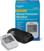 Amazon Basic Care Blood Pressure Monitor, Wide Range Arm Cuff with Intelligent Inflation Technology, Large (Previously Healthwise)