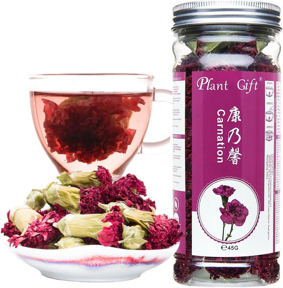 Plant Gift 100% Herbal Carnations Flowers Tea,Chinese Flower tea, 100% natural carnation tea health 45g/1.58oz