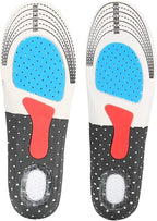 ZJchao Heel Spur Insoles, Gel Work Insoles for Sport and Life, Sweaty Feet Against Pressure Pain Gel Soles for Women & Men(S（35-40 ）)