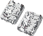 Stylish Stretchy Elastic Party Costume Cuffs Sparkly Blingbling Sequin Arm Sleeves
