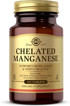 Chelated Manganese Solgar 100 Tabs