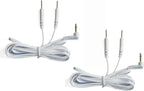 Discount TENS - Lead Wires, 3.5mm Plug to 2 2mm Pin Connectors (2). Durable, Flexible, Long Lasting.