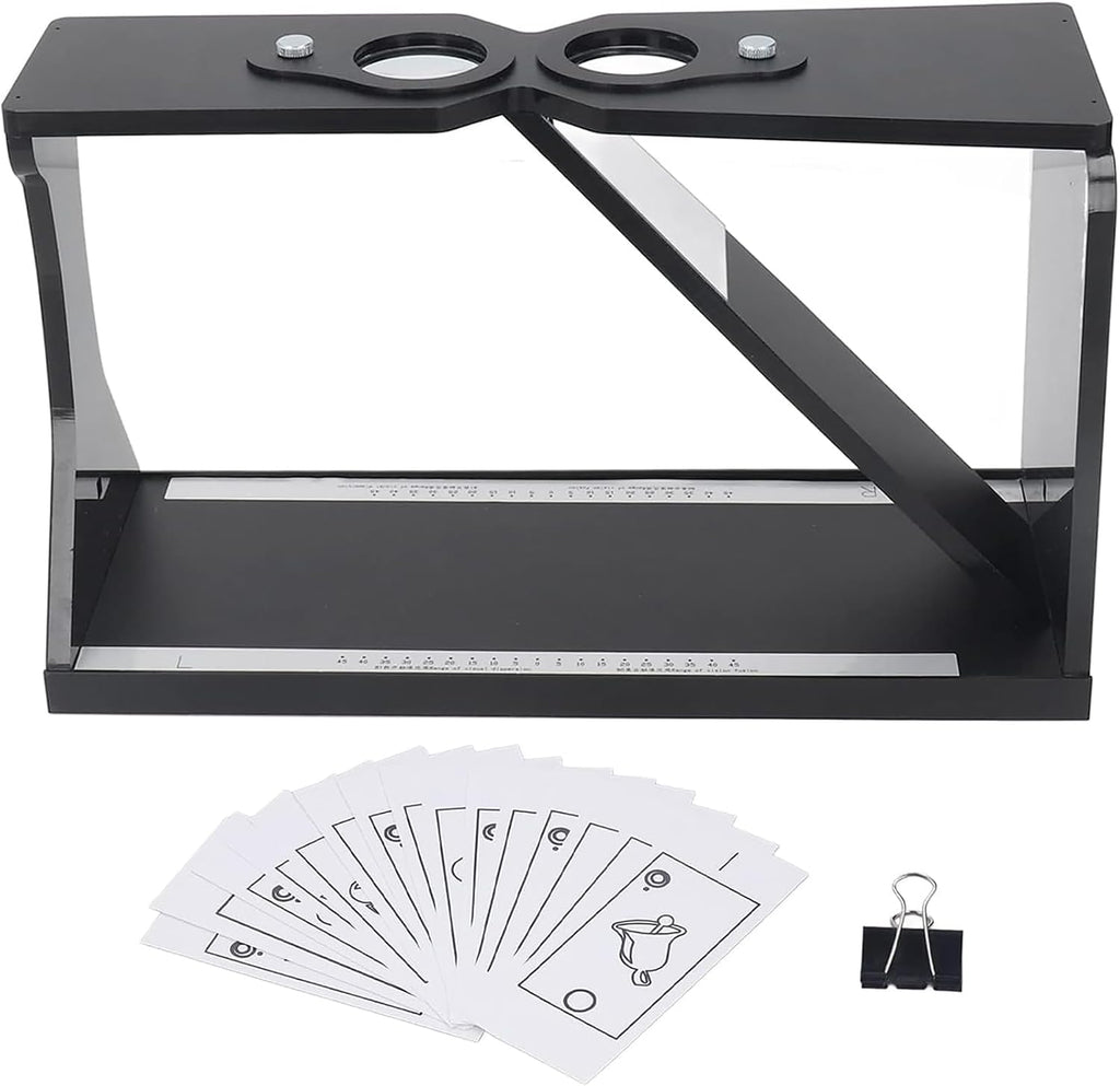 Unilateral Tilting Solid Mirror to Improve Amblyopia Training Device, Perform Training On Capturing, Drawing, Image Fusion, Etc. to Correct Amblyopia and Improve Vision.