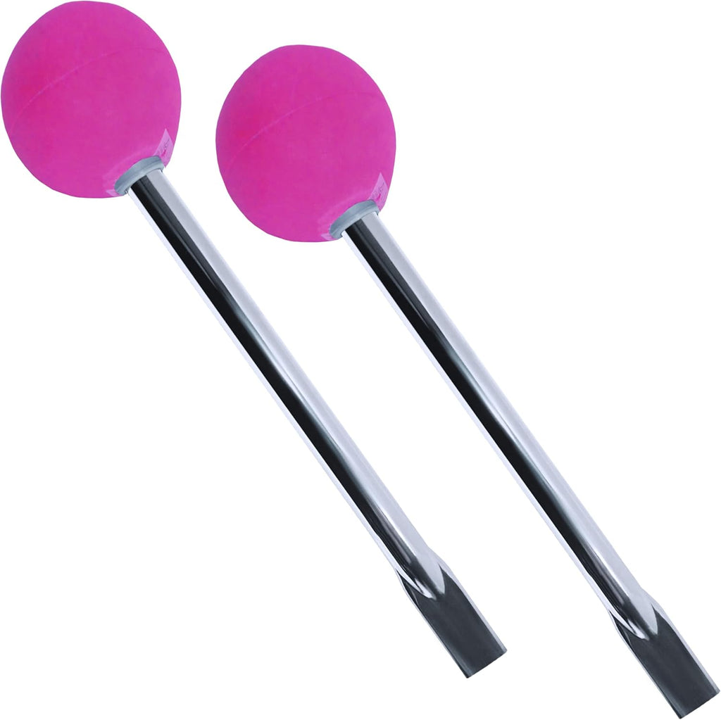 Rehabilitation Advantage Wheelchair Ball Grip Brake Handle Extensions, Pair - Pink, 10 Inch (Pack of 2)