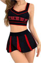 SHENHE Women's 2 Piece Cheerleader Costume 2 Piece Cosplay Lingerie Micro Skirt Roleplay Set