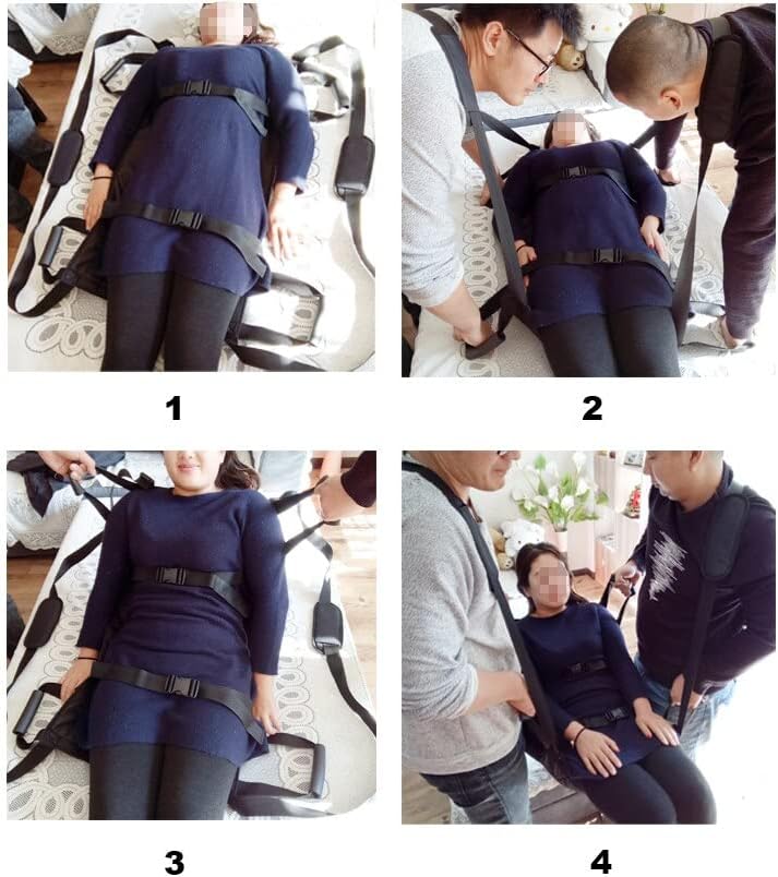 Padded Patient Lift Transferring Belt Board Emergency Evacuation Chair Wheelchair Full Body Medical Lifting Sliding Sling Transfer Belt for Seniors,Handicapped,Elderly,Bedridden