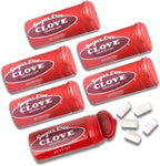 SUGAR FREE Chewing Gum - Pack of 6 - Clove - 20 Piece Resealable Tubes