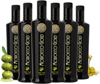 Morocco Gold Early Harvest Extra Virgin Olive Oil – Cold Pressed – Polyphenol Rich 652mg/kg EVOO Fresh Harvest Pure and Natural. 6 x 500ml (6 Bottles For The Price Of 5)