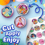 30 x Edible Cupcake Toppers Themed of Girl Pink Club Collection of Edible Cake Decorations | Uncut Edible on Wafer Sheet