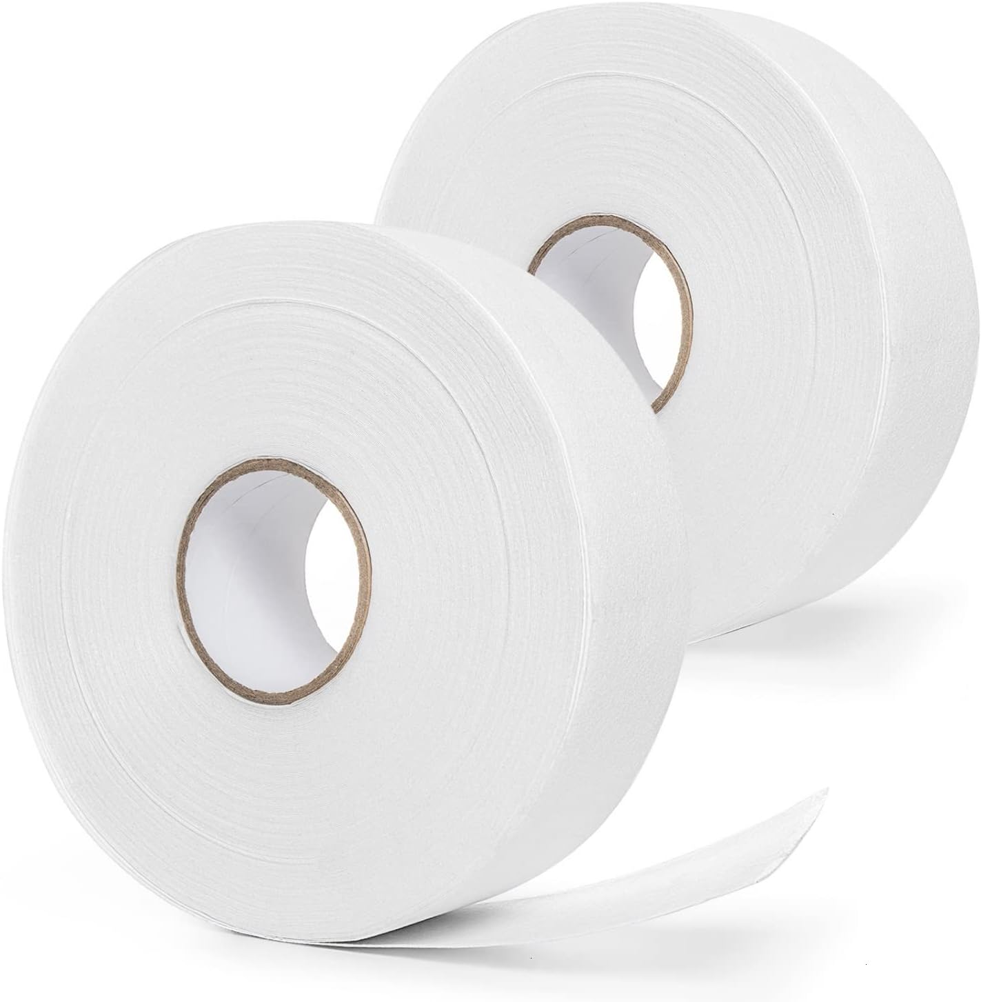 Vumdua 2PCS Non-woven Wax Strip Roll for Body and Facial Hair Removal, 2.76" X 100 Yards Tear-Resistant Waxing Paper for Eyebrow, Leg Removal, Salon Grade