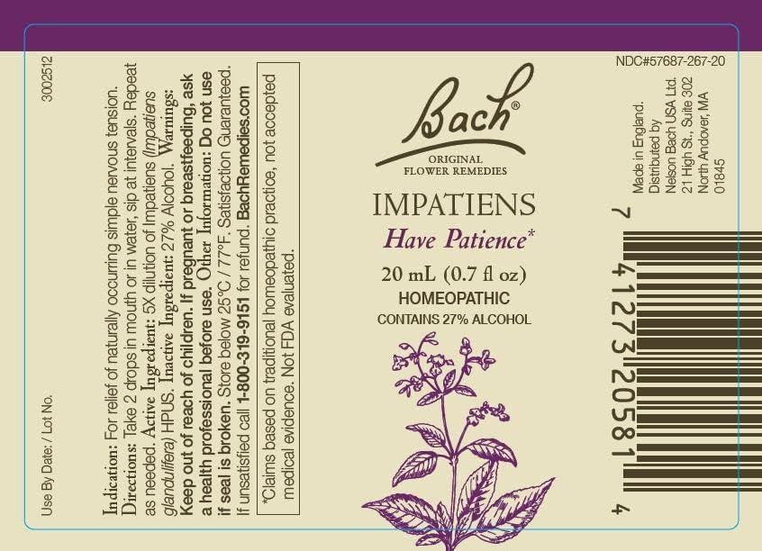 Bach Original Flower Remedies 2-Pack, Have Patience" - Impatiens, Cherry Plum, Homeopathic Flower Essences, Vegan, 20mL Dropper x2
