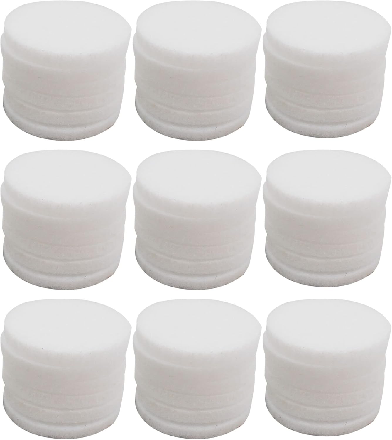 Julie Wang 100 Pieces 30mm White Round Aromatherapy Refill Pads Diffuser Refill Pads Scented Oil Pads for Scent Ball Plug-in Diffuser 1.18inches