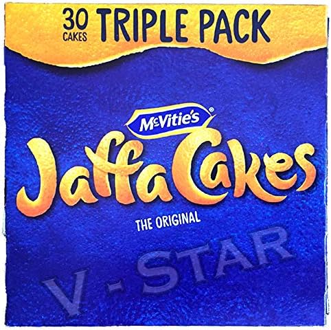 Full Box of MCVITIE'S JAFFA CAKES Triple Pack 6 CARTONS (3 X 10 Cake) 180 Cakes