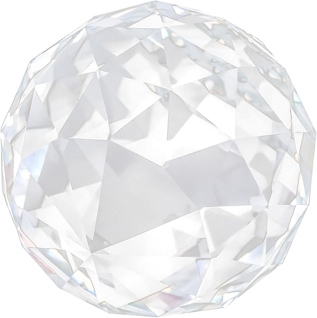 Clear Cut Crystal Prisms Glass Ball Glittering Sphere Decor Home Restaurant Hotel K9 Crystal Material (60MM/2.36in)