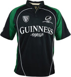 Guinness Black and Green Short Sleeve Performace Rugby Shirt