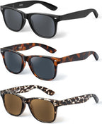 LADEESSE 3 Pack Reading Sunglasses for Women, UV400 Sun Readers Glasses Spring Hinge Outdoor Sunglasses(Not bifocal)
