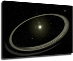 Generic Universe Space,Concept Planetary System Poster Canvas Wall Art Living Room Wall Art Bedroom Wall Decor Printins Modern Art (16x24inch-No Framed), white