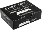 Parker Safety Razor, Premium Platinum Single Edge Razor Blades, 100 Count - For Professional Barber, Shavette and Disposable Blade Straight Razors