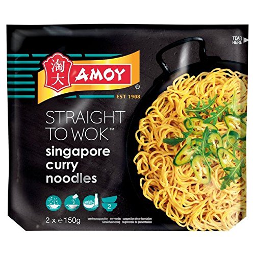 Amoy Straight To Wok Singapore Noodles - 2 x 150g (0.66lbs)
