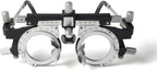 Adjustable Optical Trial Lens Frame, PD 48-80mm, Lightweight Alloy Optometry Frame with Adjustable Temples, Nose Bridge, and 4-Slot Insert Lense