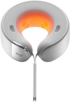Bluvol Nest 10 Ultra Immersive Heated Neck Massager, Therapist-Style Massage System for Deep Tissue Pain Relief, 360° Immersive Spatial Audio, Cordless Massager for Home, Office, Car, Travel, Sliver