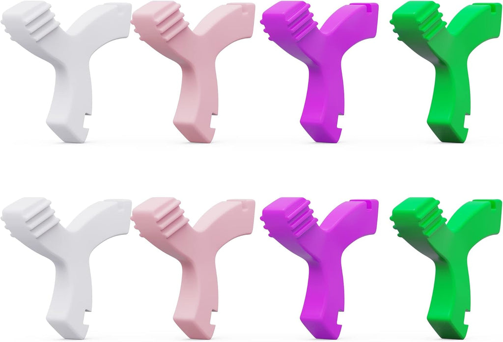 Chewies for Invisalign Aligner, DLENP 8 PCS Y-Shaped Chewies for Aligner Trays Seater Orthodontic Munchies for Invisalign (2 Pcs Unflavored,2 Pcs Strawberry, 2 Pcs Mint, 2 Pcs Grape)