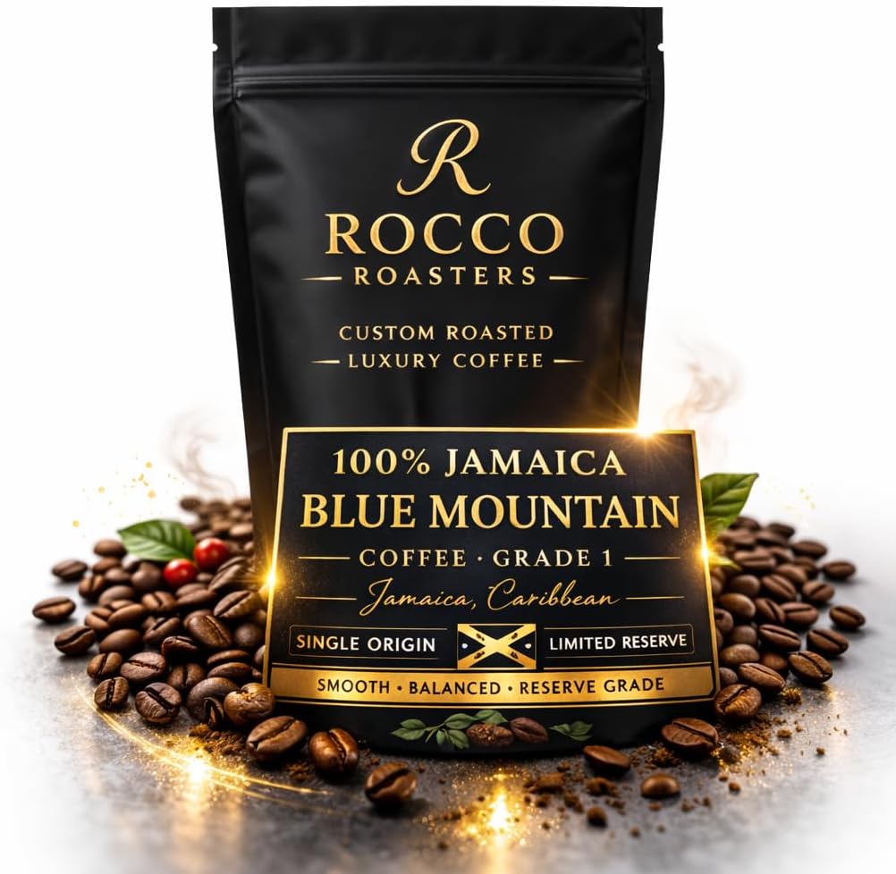 5 lbs (16 oz / 454 g) Jamaica Jamaican Blue Mountain Dark Roasted Coffee Beans, Roasted on the Day of Shipping