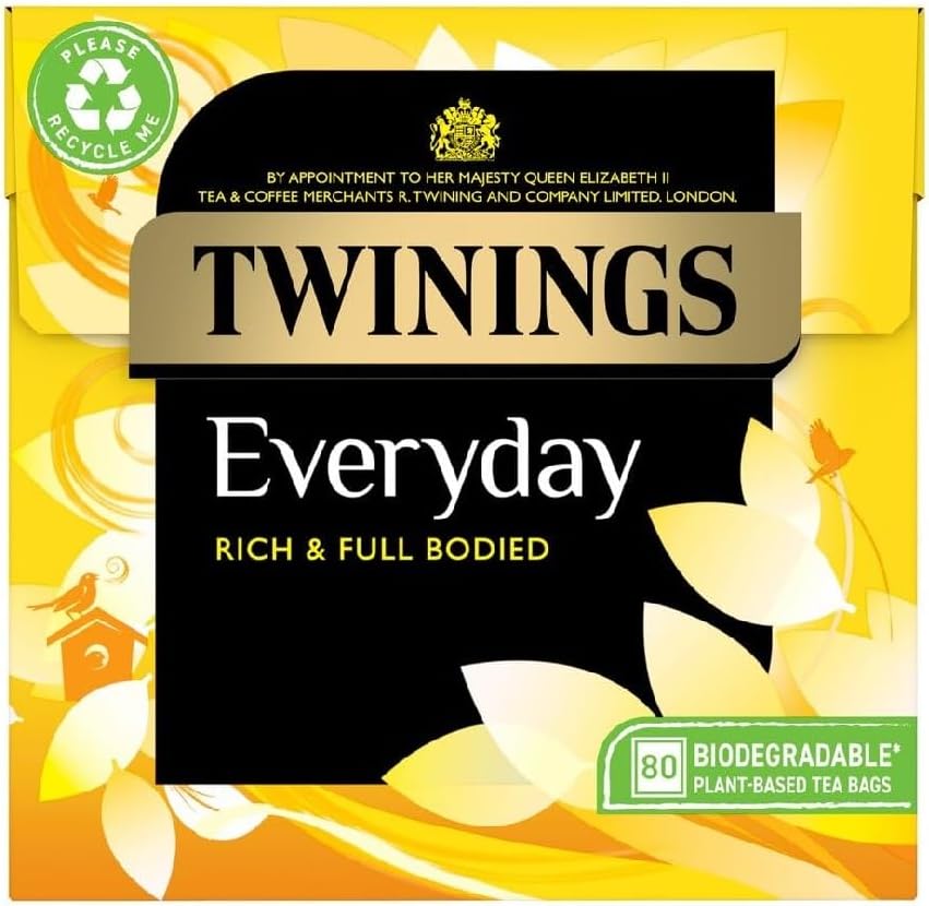 Twinings Everyday Tea Bags 80 Pack of 2 Boxes