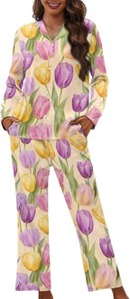 Halloween Pajamas Womens Pajama Sets Button Down Pjs WomanSleepwear Soft Pj Lounge Sets