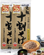 Authentic Japanese Buckwheat Soba Noodles 100% buckwheat flour – Healthy, Gluten-Free, Soba for Hot & Cold Dishes – Perfect for Ramen, Stir-Fry, Salads & More (17oz / 400g) With our original eating instructions Japanese food