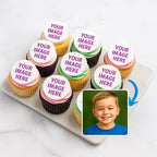 30 Personalized Edible Kid Cupcake Toppers – Add Your Photo – Custom Image Sugar Circles for Cupcakes – Birthday Party Decorations – Premium Edible Prints