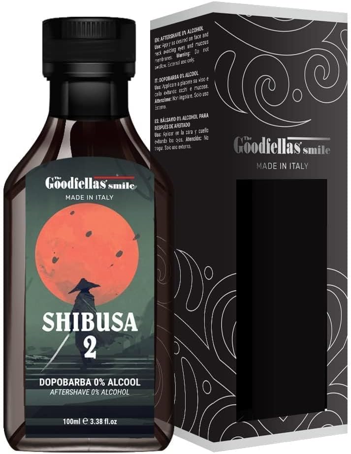 The Goodfellas' smile Alcohol-Free Soothing Aftershave Splash/Tonic, Made in Italy, 100 ml, 3.38 oz (Bergamot Orange, Musk & Cedar/SHIBUSA 2)