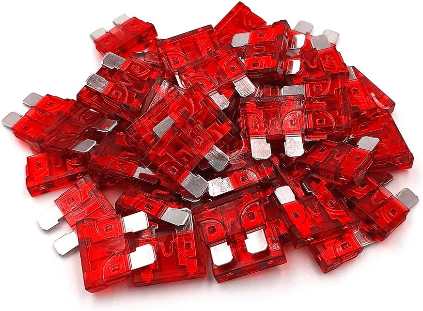(50 Pcs) MCIGICM 10 Amp ATC Fuse Blade Style 10A Automotive Car Truck