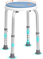 VEVOR Shower Chair for Inside Shower, FSA or HSA Eligible, 360 Degree Swivel Shower Stool, Non-Slip Bench Bathtub Seat Stool for Elderly Disabled Adults Handicap, 300 lbs Capacity