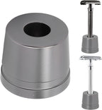 Sonew Safety Stand, Men's Metal Manual Beard Shaver Holder Base for Bathroom Countertops, Base Tool