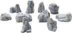 Warmtree 10 Pcs Diorama Rocks Fake Rock Miniature Stone Rock Statue for Diorama Supplies Micro Train Landscape Railway Sand Table Miniature Models Fairy Garden Accessories (Grey)