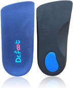 Dr. Foot's 3/4 Length Orthotics Insoles - Best Insoles for Corrects Over-Pronation, Fallen Arches, Fat Feet - Plantar Fasciitis, Heel Spurs and Other Foot Conditions -1 pair (S - W7-8.5 | M5.5-7)