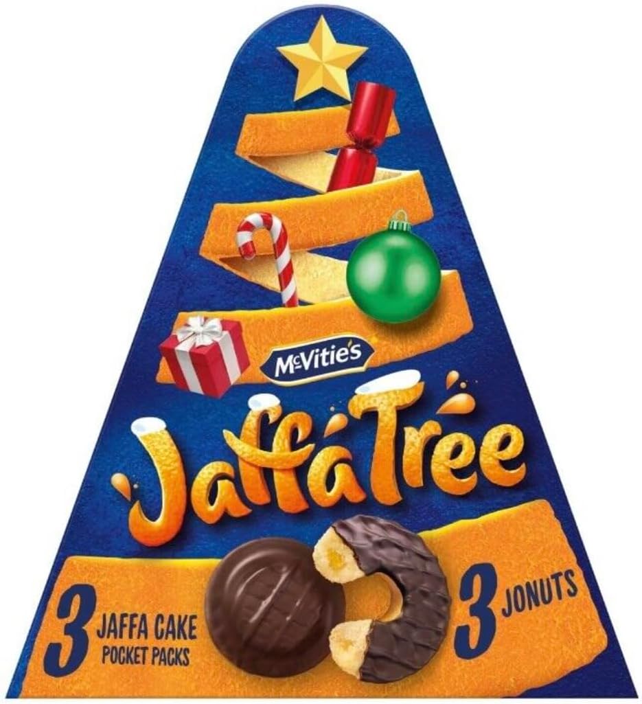 2x Jaffa Cake Tree Christmas Jaffa Cake Jaffs Jounuts Doughnuts And Jaffa Cakes Treat British Classic Snack Tea Break