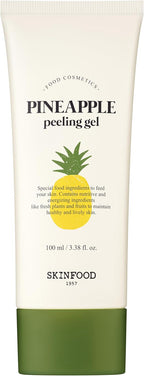 SKINFOOD Pineapple Peeling Gel 3.38 fl.oz. (100ml) - Pineapple & Aloe AHA Deep Facial Exfoliating Gel, Eliminates Sebum, Skin Clear and Blemish-Free - Dead Skin Remover for Face - Facial Peel