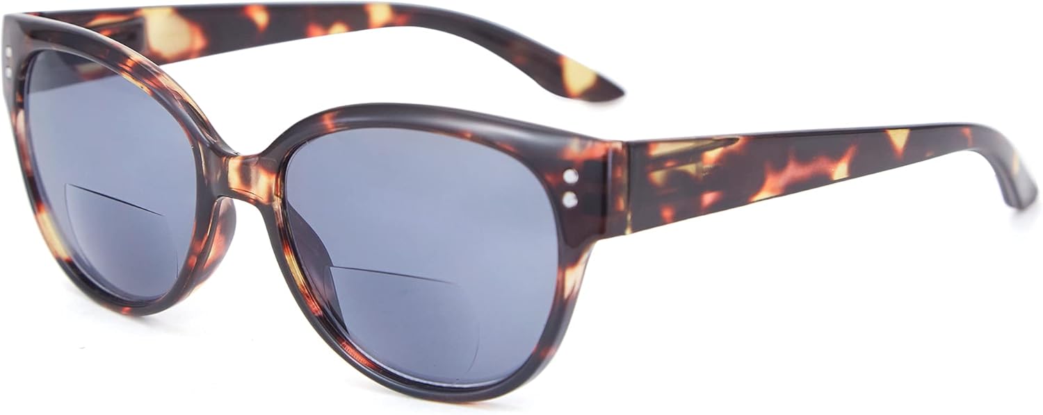 EYEGUARD Bifocal Reading Sunglasses UV400 Protection Readers for Women Comfortable Stylish Reading glasses (Tortoise +2.75)