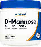 Nutricost D-Mannose Powder 100 Grams (50 Servings) - Non-GMO and Gluten Free