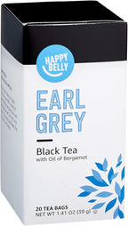 Amazon Brand - Happy Belly Earl Grey Tea Bags, 20 Count (Pack of 1)