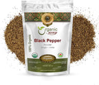 Organic Way Premium Black Pepper Powder (Black Tellicherry Peppercorn) - Adds Flavour & Aroma | Organic & Kosher Certified | Raw, Non GMO & Gluten Free | USDA Certified | Origin - India (1/4 LBS)